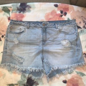 Denim shorts